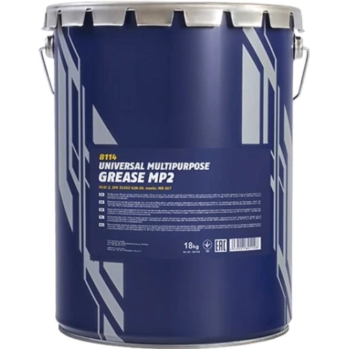 Пластичная многоцелевая смазка Mannol MP-2 Multipurpose Grease 18 кг (8114)