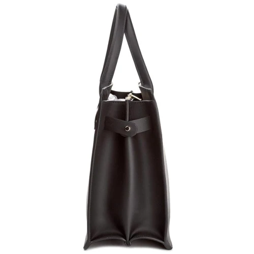 Женская сумка тоут Furla Lucky M Satchel черная (903723): Фактура Матовая, Гладкая