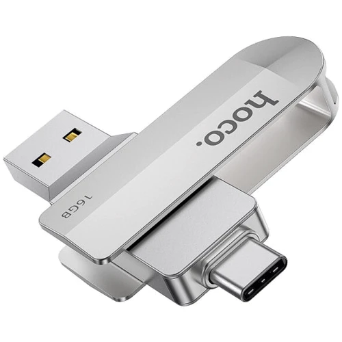 USB-флешка Hoco 16GB UD10 Wise USB 3.0/Type-C Silver
