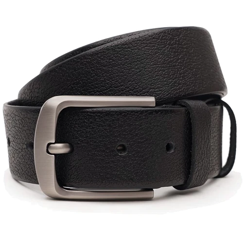 Мужской ремень Borsa Leather черный (V1115DPL04-black)