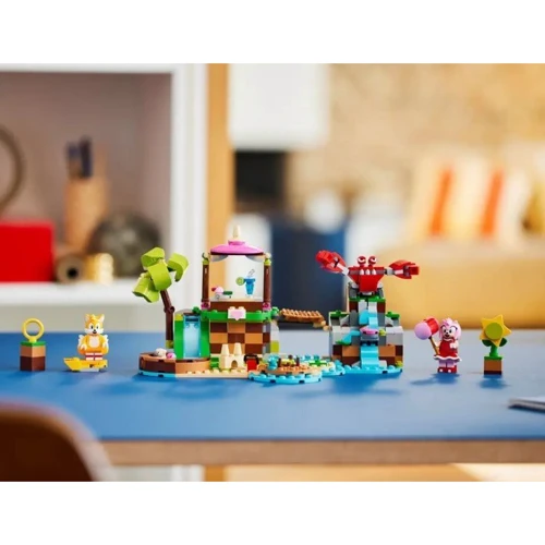 Конструктор LEGO Ideas Sonic the Hedgehog Острів порятунку тварин Емі 388 деталей (76992) фото 9