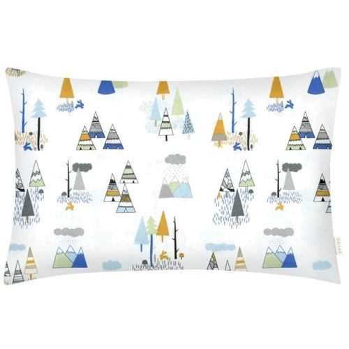 Комплект постільної білизни Cosas Wigwam Forest Grey дитячий на гумці 110х140 см (WigwamForest_Grey_140)