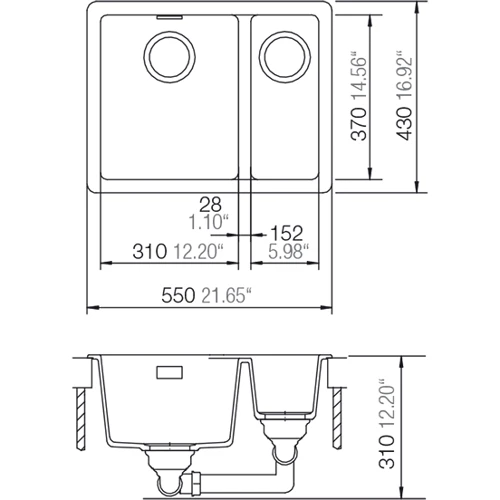 Schock SOHO N-150 (57066091): Форма Прямоугольная