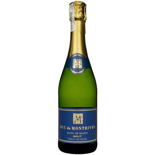 Вино игристое Duc de Montrives Blanc de Blancs Brut белое сухое 0.75 л (FSH_3438931022667)