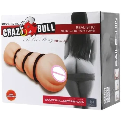 Мастурбатор-вагина Crazy Bull - Pocket Pussy 3D Vagina (BM-009154H)