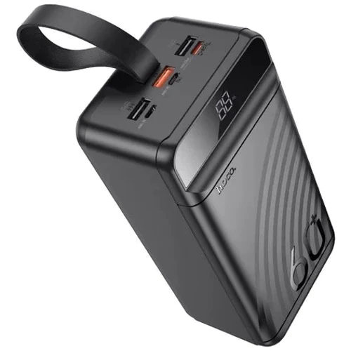 Внешний аккумулятор Hoco Power Bank 60000mAh J123C Element 22.5W+PD20W Black: Емкость батареи, мАч 60000