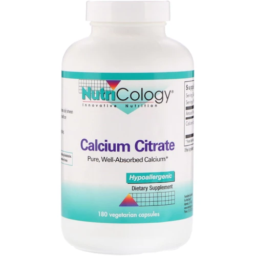 Nutricology Calcium Citrate 180 Caps (ARG-50230)