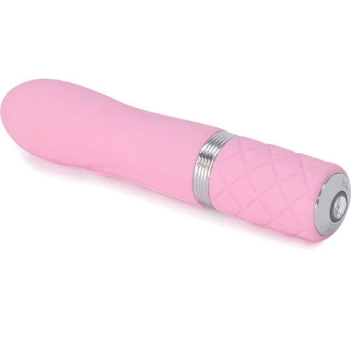 Роскошный вибратор PILLOW TALK - Flirty Pink с кристаллом Сваровски