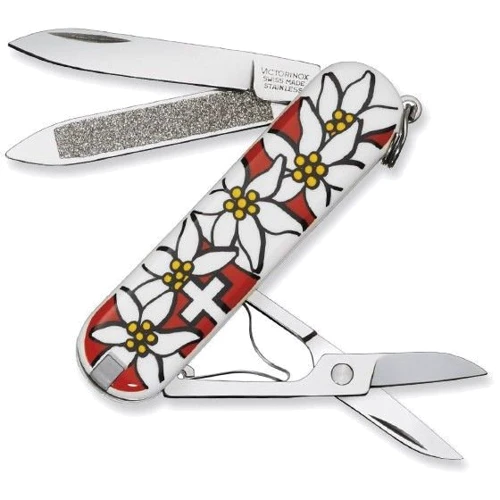 Мультитул Victorinox Classic 58мм/7предметов/Edelweiss (0.6203.840)