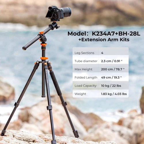 K&F Concept K234A6+BH-28L (KF09.087V5): Тип штатива напольный