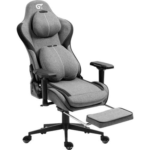 Кресло игровое GT Racer X-2308 Fabric Gray/Black фото 6