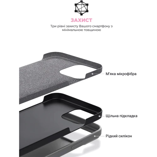 Чехол для iPhone ArmorStandart ICON2 MagSafe Clay for iPhone 15 Pro (ARM72744): Материалы Силикон