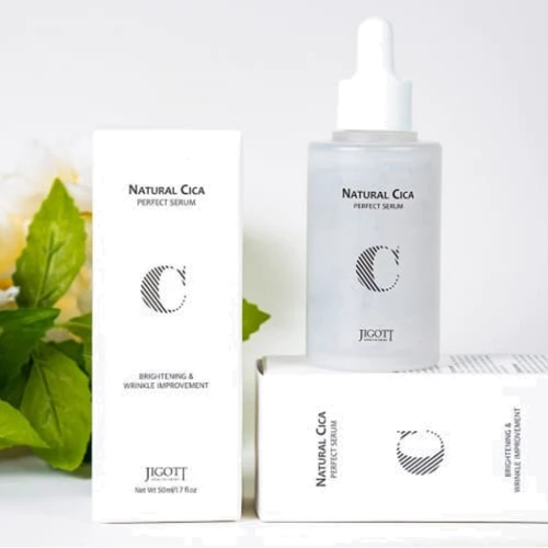 Jigott Natural Cica Perfect Serum Сыворотка для лица с центеллой 50 ml: Время применения Универсальный