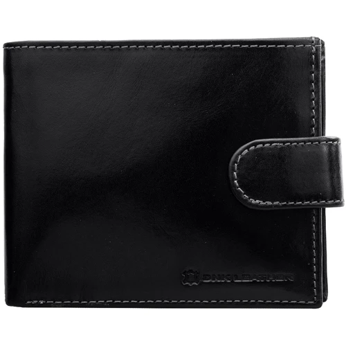 Мужское портмоне DNK Leather черное (DNKN01L-NL-black)