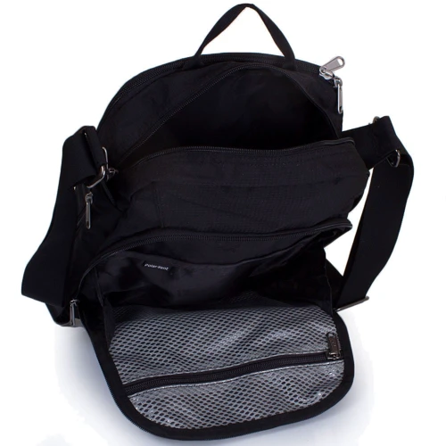 Чоловіча сумка через плече Onepolar чорна (W5259-black): Фактура Ткана, матова