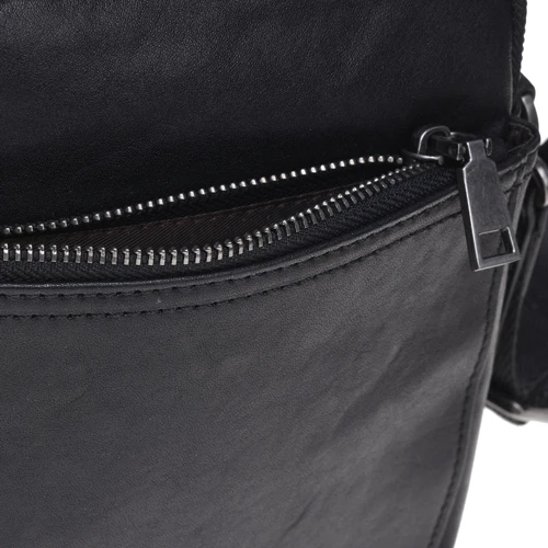 Мужская сумка через плечо Ricco Grande черная (K16458a-black): Стиль Повседневный (Casual)