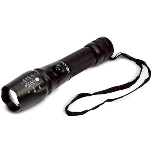Ліхтар туристичний Solight WN13 Professional T6 XML Cree LED 600lm Li-Ion Black