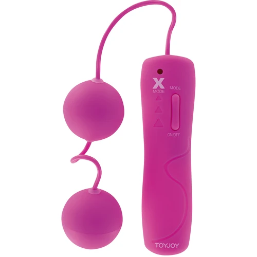 Вагинальные шарики с вибрацией Funky Duo Power Balls, пурпурный