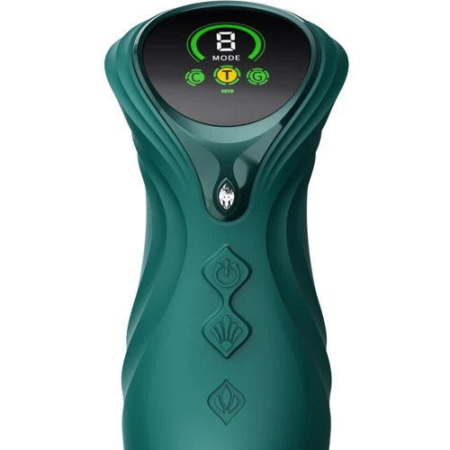 Пульсатор-кролик с вибрацией Zalo Mose 2 Turquoise Green