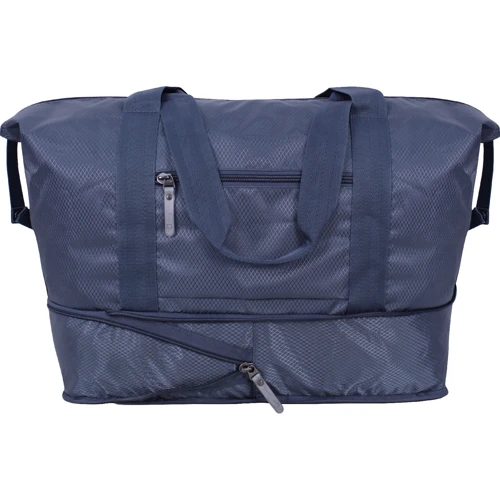 Сумка дорожня Bagland Pocket сіра (987516309): Застібка Молния