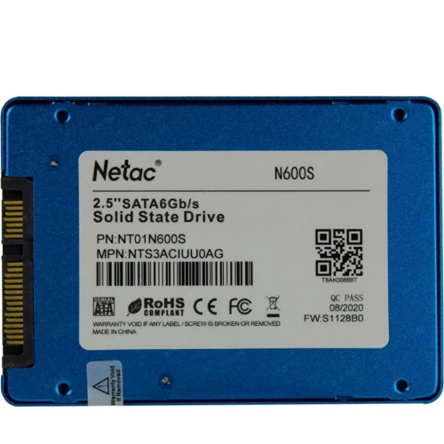 Netac N535S 120 GB (NT01N535S-120G-S3X): Объем, ГБ 120