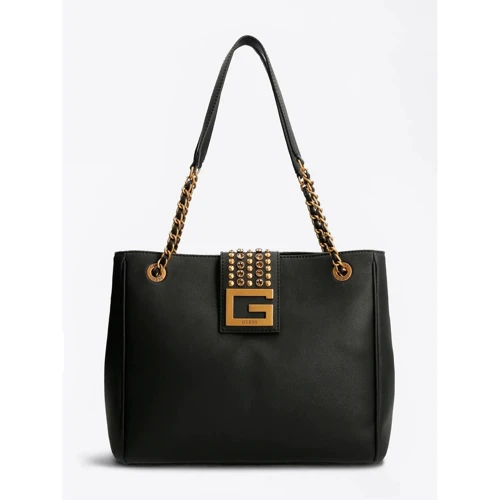 Женская сумка тоут Guess Bling Girlfriend Tote черная (HWVB7984230-BLA)