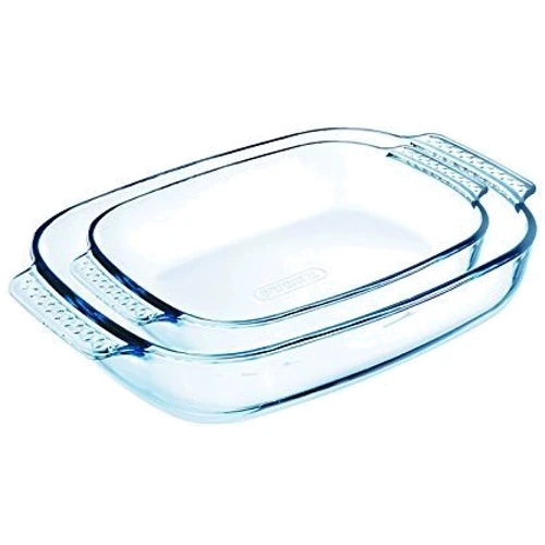 Набір форм Pyrex CLASSIC 2предметов скл прямокутний 35х23, 30х19см (912S967): Матеріал Скло