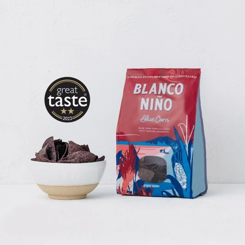 Снеки Blanco Niño из голубой кукурузы с амарантом 170 г (5391528040278): Вес нетто 170 г