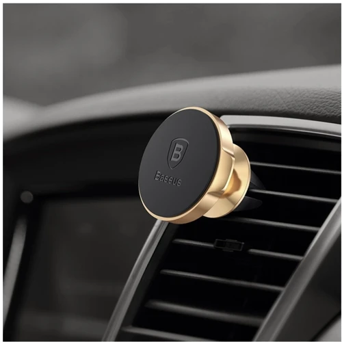 Держатель Baseus Car Holder Magnetic Small Ears Air Vent Black (SUER-A01) фото 5