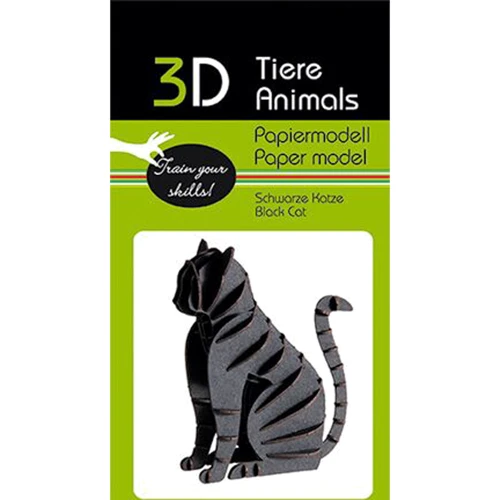 Чорний кіт Black cat Fridolin 3D модель: Вид Флора і фауна