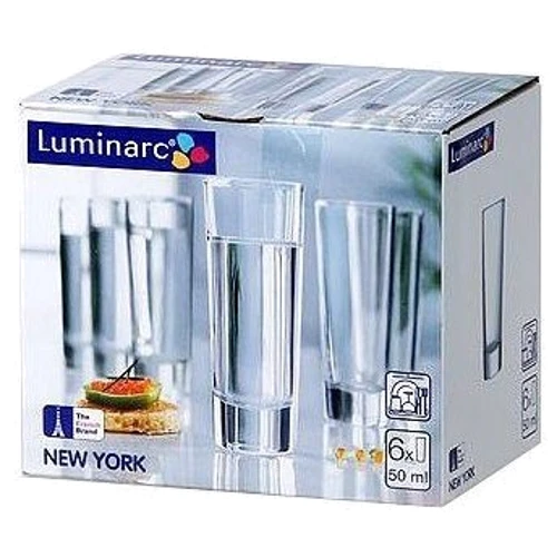 LUMINARC НЬЮ-ЙОРК /НАБОР/ 6х50 мл: Тип стопка