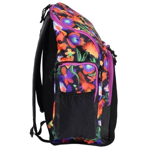 Рюкзак Рюкзак Arena SPIKY III BACKPACK 45 ALLOVER 45L мультиколор Уни 54x36x27 см (006272-119): Дополнительно внутреннее отделение для сухих/мокрых вещей, Плечевые лямки регулируемые, передний карман, изолированное нижнее отделение, эргономичная спина, Влагозащита, боковые карманы