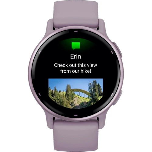 Смарт-часы Garmin Vivoactive 5 Metallic Orchid Aluminium Bezel with Orchid Case and Silicone Band (010-02862-13): Материал ремешка Силикон