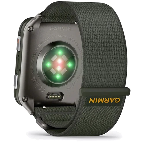 Смарт-часы Garmin Venu X1 Moss with Titanium Caseback and Moss ComfortFit Nylon Band (010-02980-03): Стандарт защиты 5 ATM
