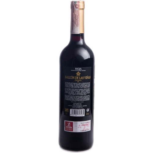 Вино Balkon De Las Vinas red Crianza RIOJA DOP красное сухое 0.75л 13.5% (PLK8437002757465): Страна производитель Испания