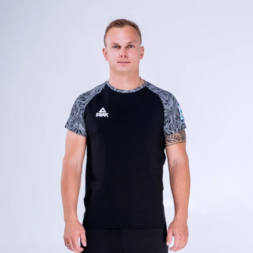 Спортивна футболка Peak FS-UM1904NOK-BLA 64 чорна з принтом