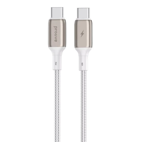 Кабель Proove Cable USB-C to USB-C Dense Metal 60w 1m White (CCDM60002202)