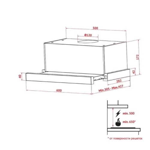 Вытяжка Perfelli TL 6202 C S/I 650 LED фото 8