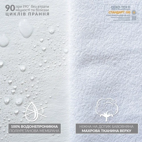 Наматрасник IDEIA Аква Стоп гостиничной серии с бортом 160х200х23 см (2200003911015)