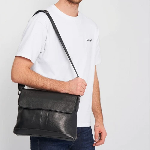 Чоловіча сумка листоноша Keizer чорна (K11859bl-black): Стать Мужской