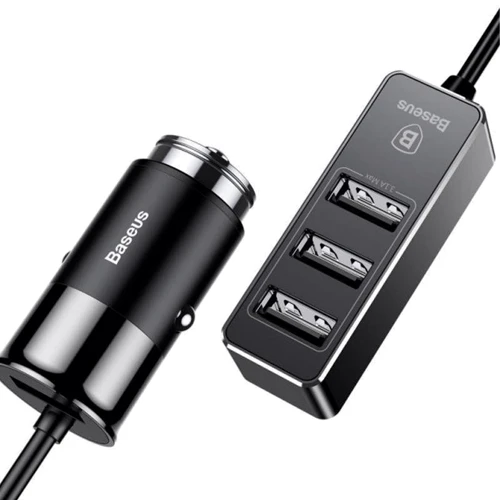 Зарядний пристрій Baseus Car Charger 4xUSB Enjoy Together 5.5A Black (CCTON-01)