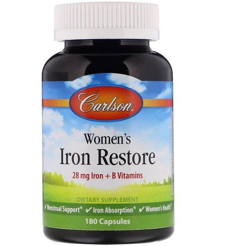 

Carlson Women's Iron Restore Железо для женщин 180 капсул