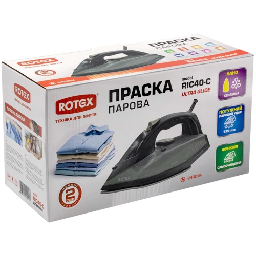 Утюг Rotex RIC40-C Ultra Glide: Объем резервуара, мл 380