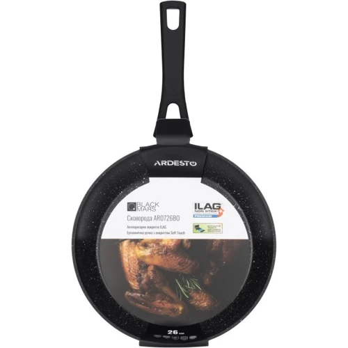 Ardesto Black Mars Orion 26 см (AR0726BO): Матеріал ручки Бакеліт