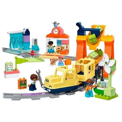 Конструктор LEGO DUPLO Town Большой интерактивный общественный поезд 103 детали (10428) фото 6
