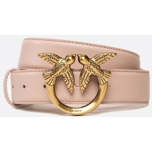 Женский ремень PINKO LOVE BERRY H3 BELT VITELLO SET размер L розовый (100125A0F1O81Q)