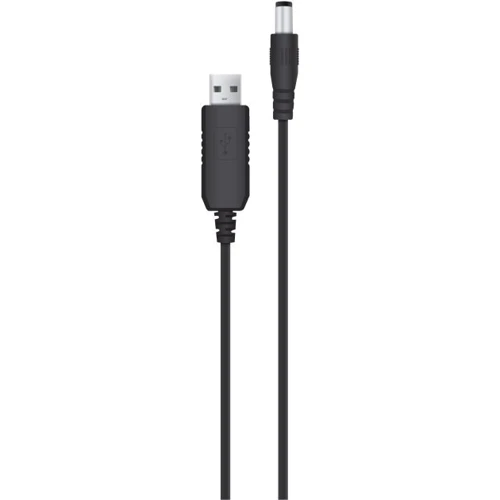 Кабель ACCLAB кабель питания для роутера USB Cable to DC 5.5х2.5 мм 12V 1A Black