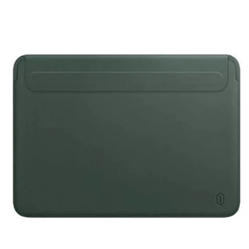 WIWU Skin Pro 2 Leather Sleeve Green for MacBook Air 13.6" M3 | M2 (2024 | 2022)