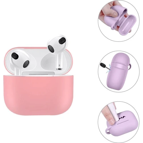 Чехол BeCover Silicon Case Grapefruit-Pink (707231) for Apple AirPods 3 фото 2