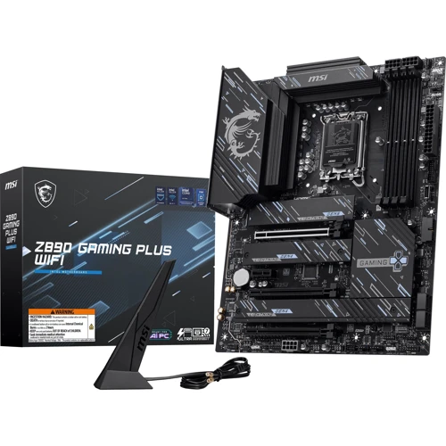 MSI Z890 GAMING PLUS WIFI: Разъемы на плате USB Type-C, USB 3.2 Gen 1, USB 2.0, СОМ, SATA 3.0, M.2, PCI Express x1